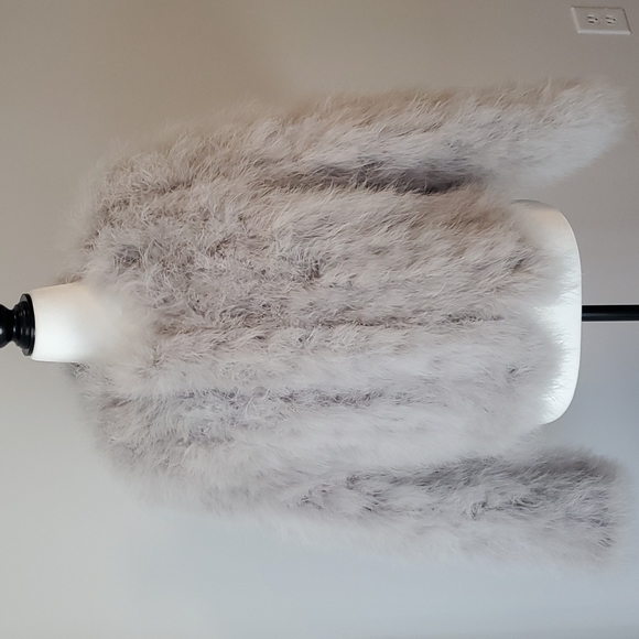 Lamarque Jackets & Blazers - Lamarque Heather Grey Feather Jacket Size S